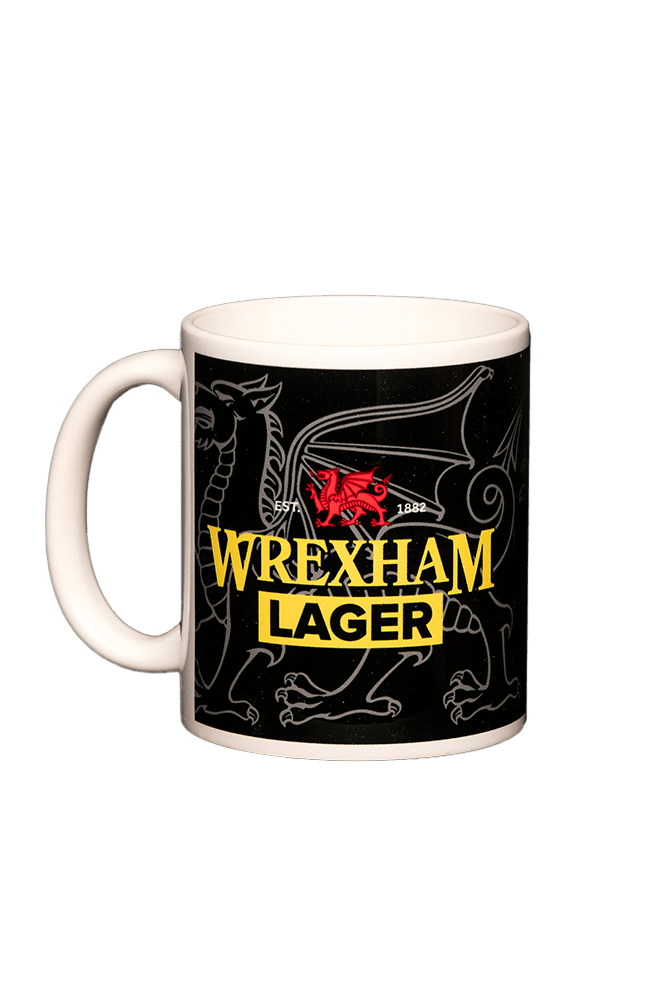 Wrexham Lager Black Mug