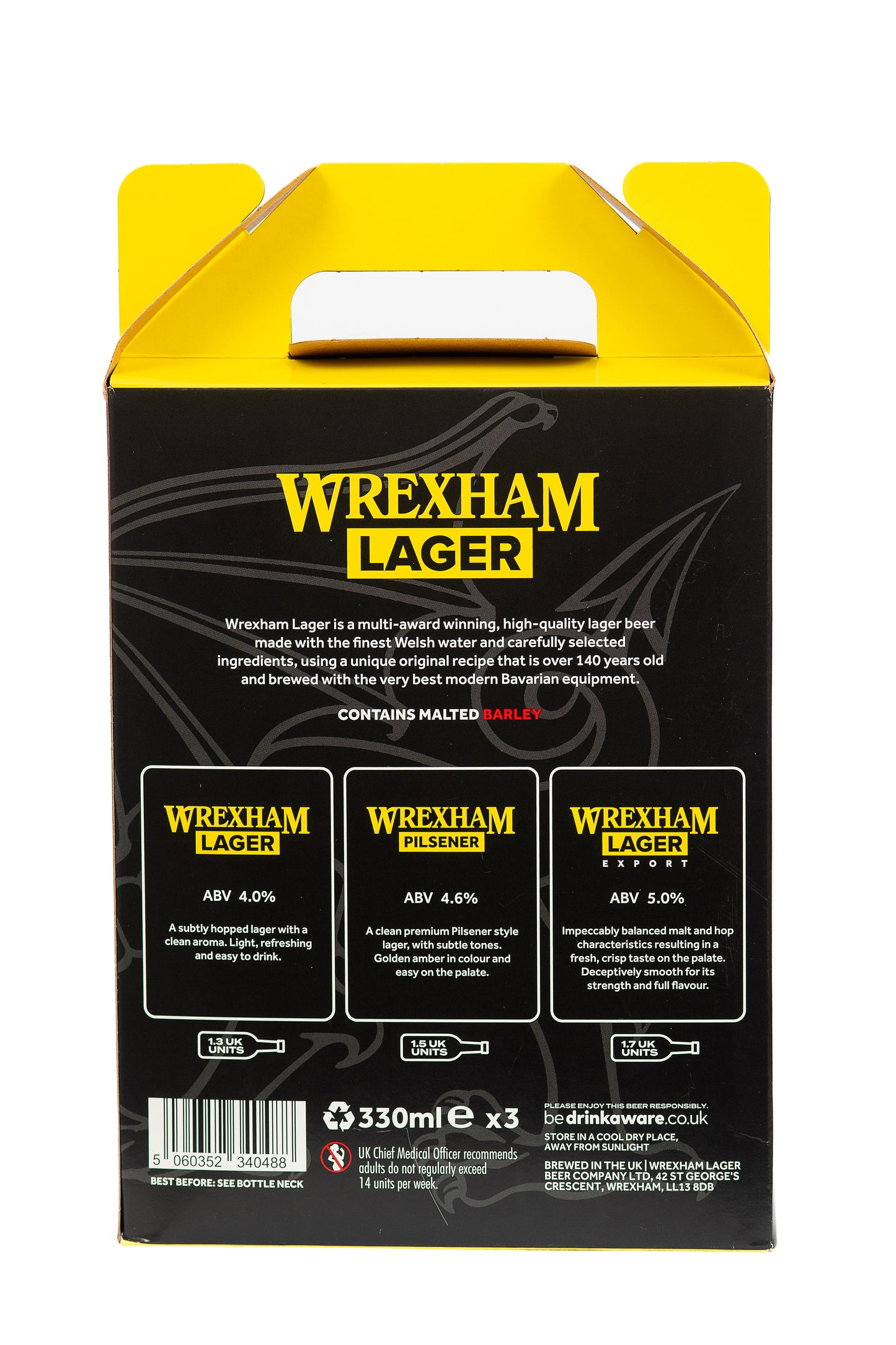 Wrexham Lager 3 bottle Gift Pack
