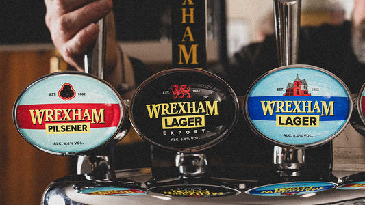 Wrexham Lager beer pumps