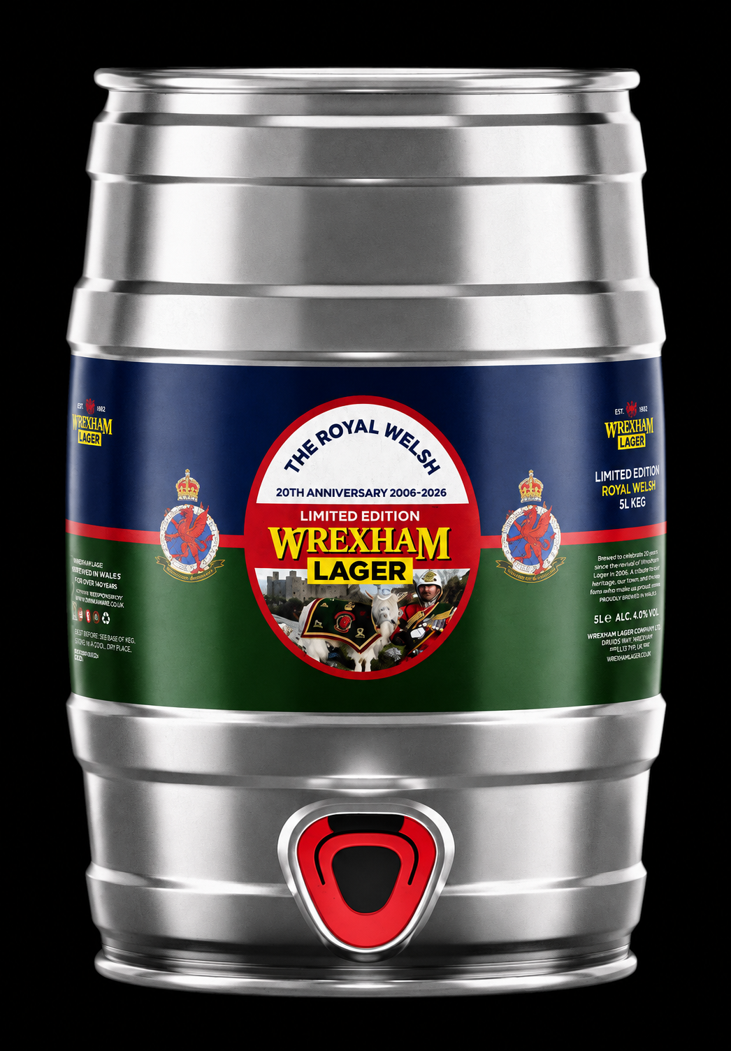 Royal Welsh Regiment- Wrexham Lager Mini Keg