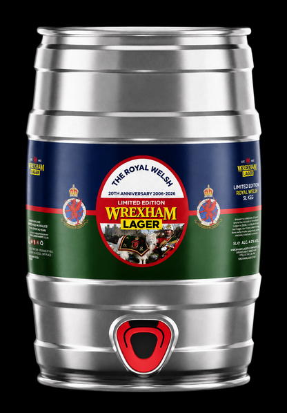 Royal Welsh Regiment- Wrexham Lager Mini Keg
