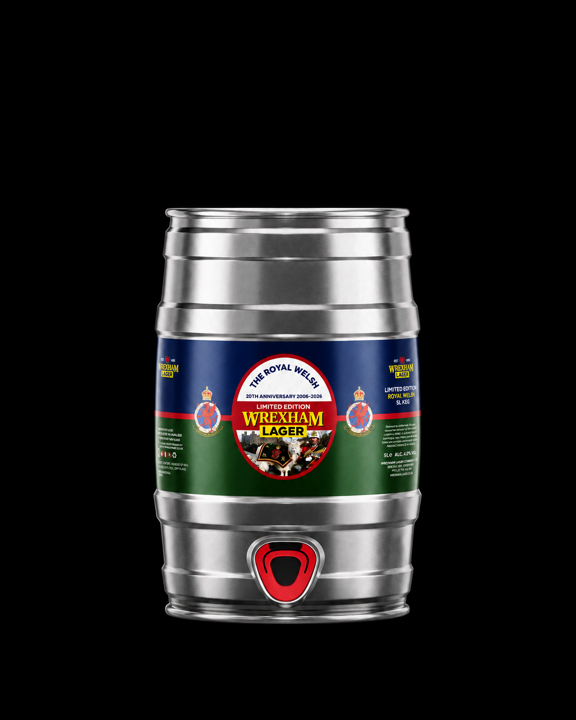 Royal Welsh Regiment- Wrexham Lager Mini Keg