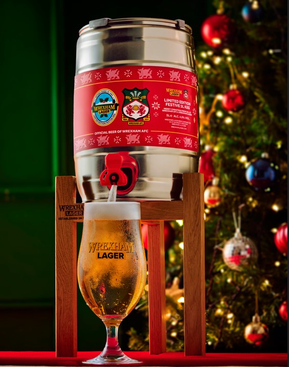 Wrexham AFC Festive 5L Mini Keg