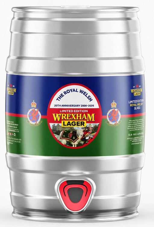 Royal Welsh Regiment- Wrexham Lager Mini Keg