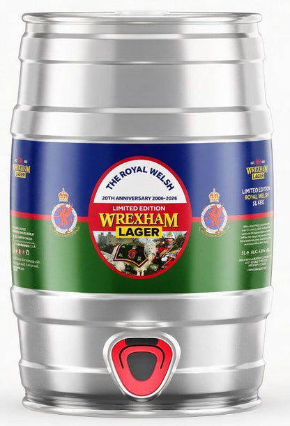 Royal Welsh Regiment- Wrexham Lager Mini Keg