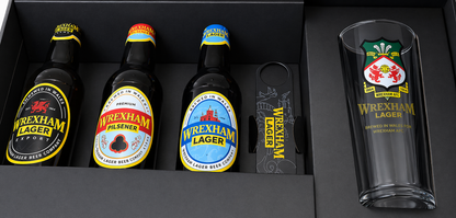 WAFC Wrexham Lager Beer Gift Set