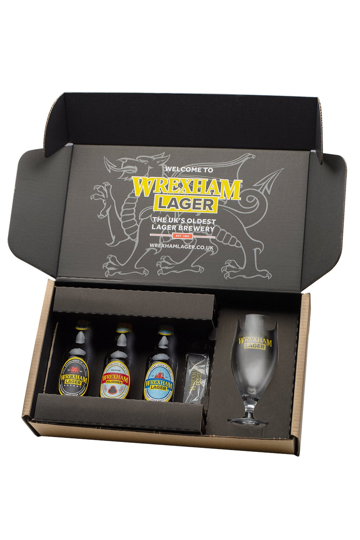 Wrexham Lager gift box
