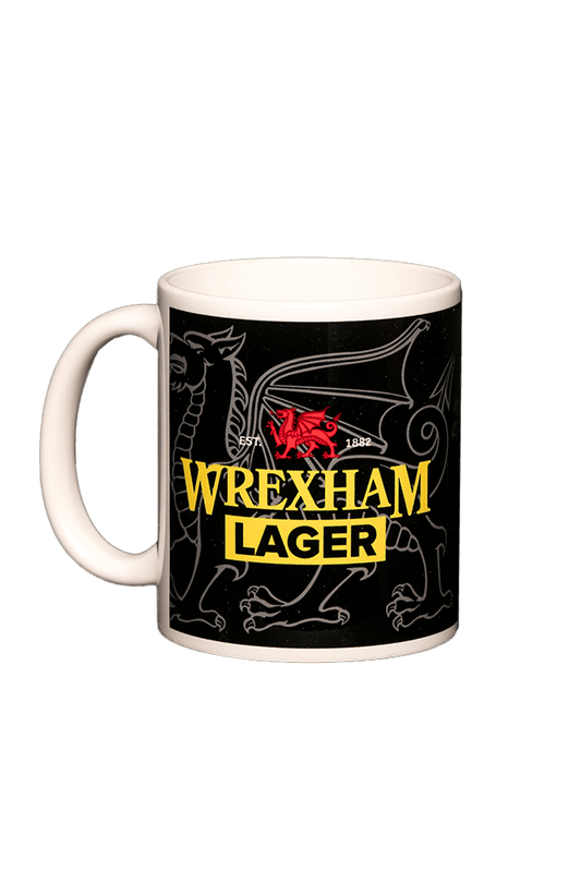 Wrexham Lager Black Mug