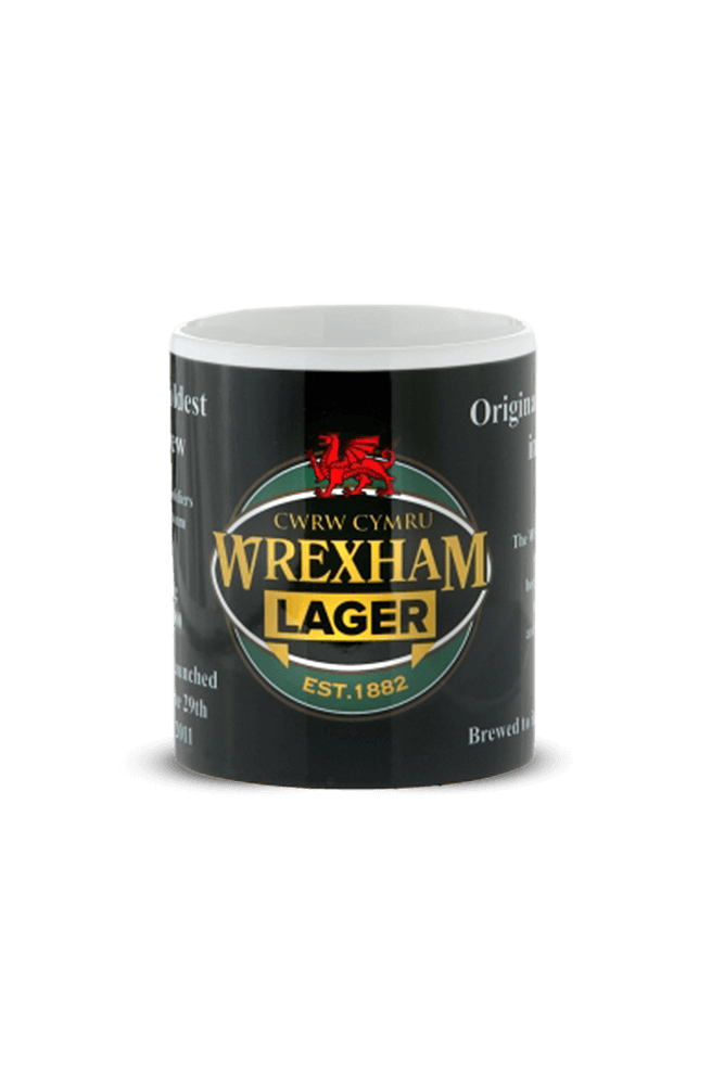 Wrexham Lager history mug