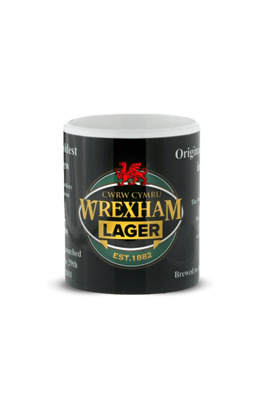 Wrexham Lager history mug