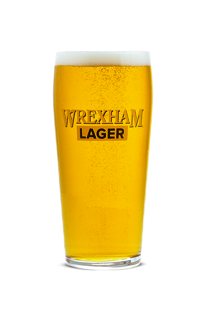 Wrexham Lager Pint Glass